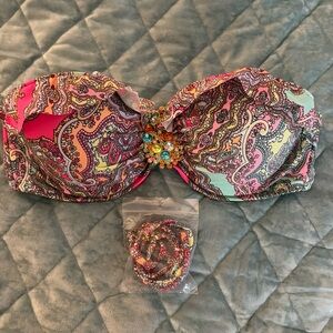 VS ruffle bandeau bikini top 36C